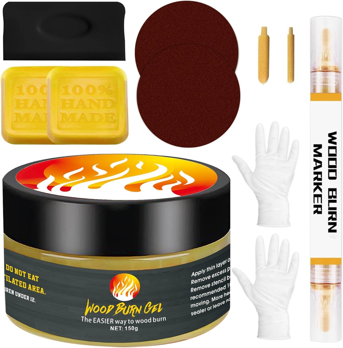 Holzbrennpaste-Set für präzise Brandmalerei