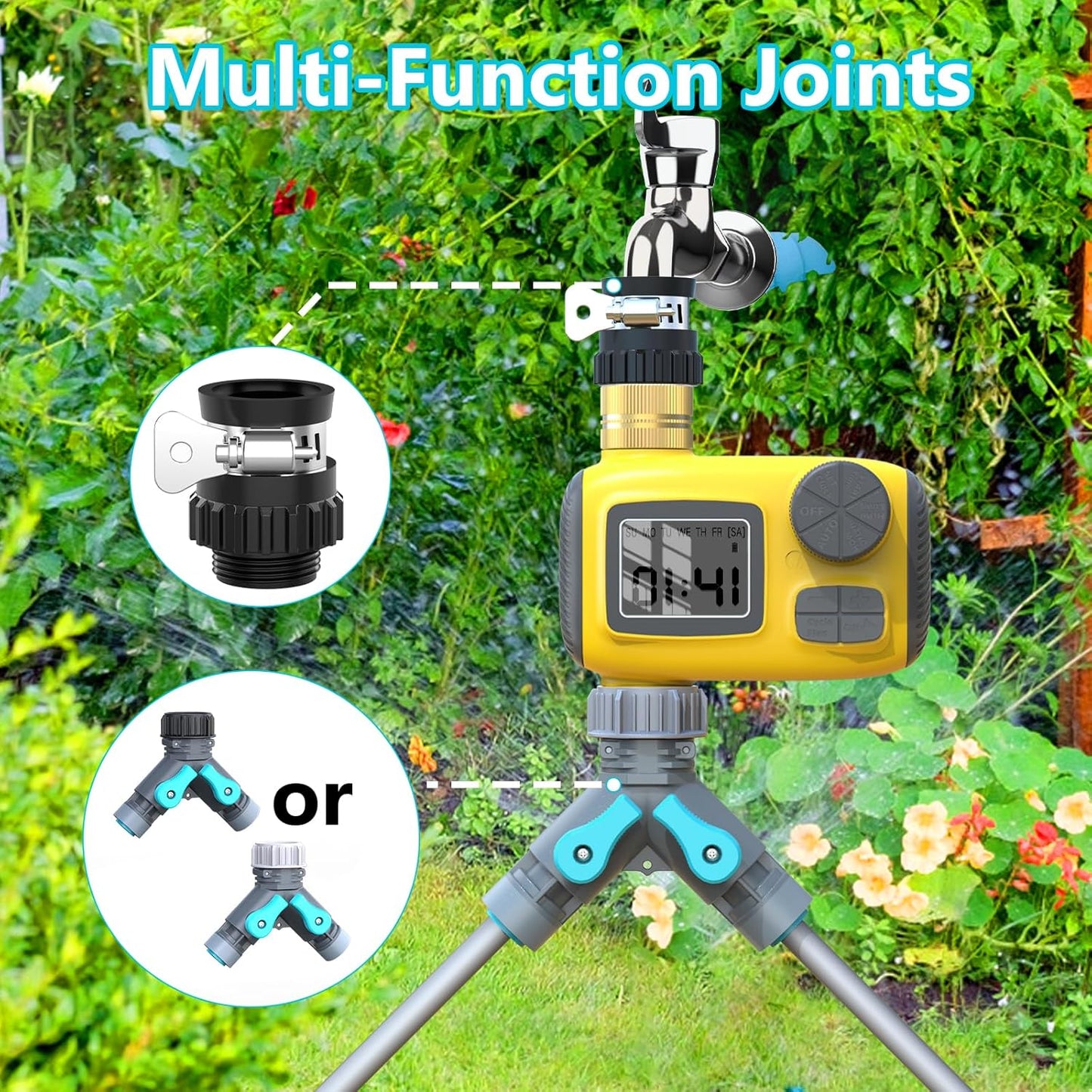 Automatisches Gartenbewässerungssystem mit LCD-Display