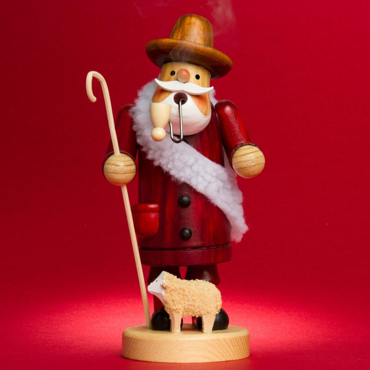 Räuchermännchen Schäfer, Höhe ca. 15 cm|A15 Rot - Schäfer