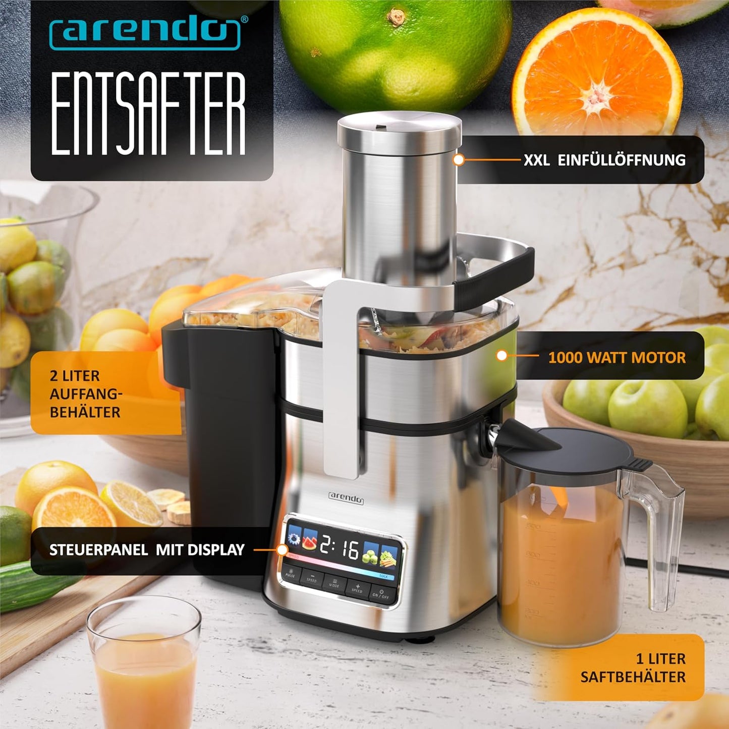 Entsafter mit Display