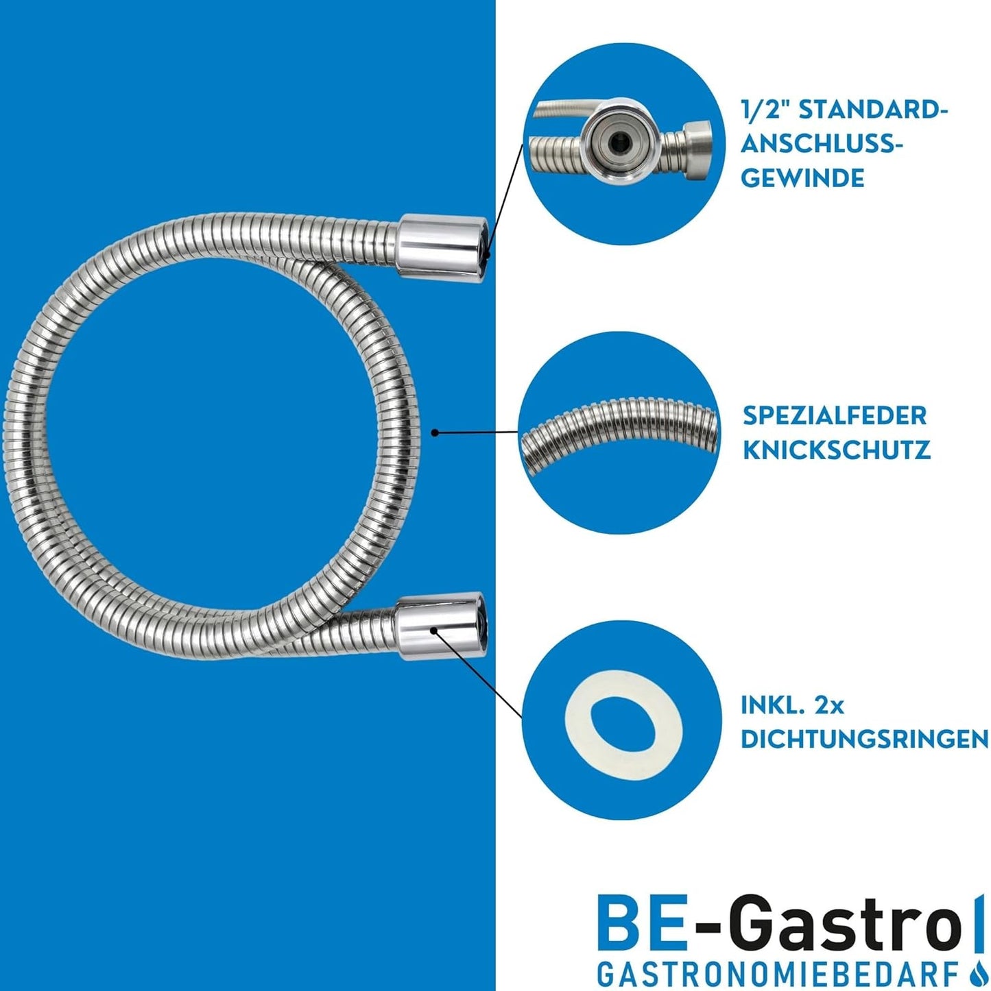 Gastroschlauch für Küchenarmaturen