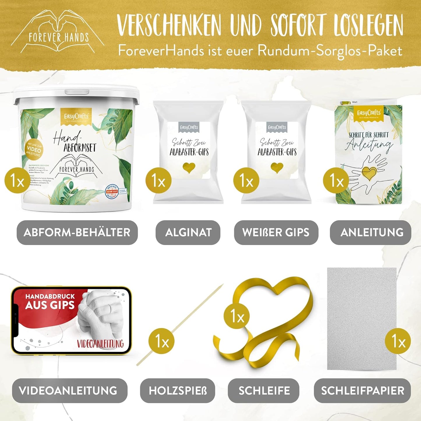 Handabdruck Set
