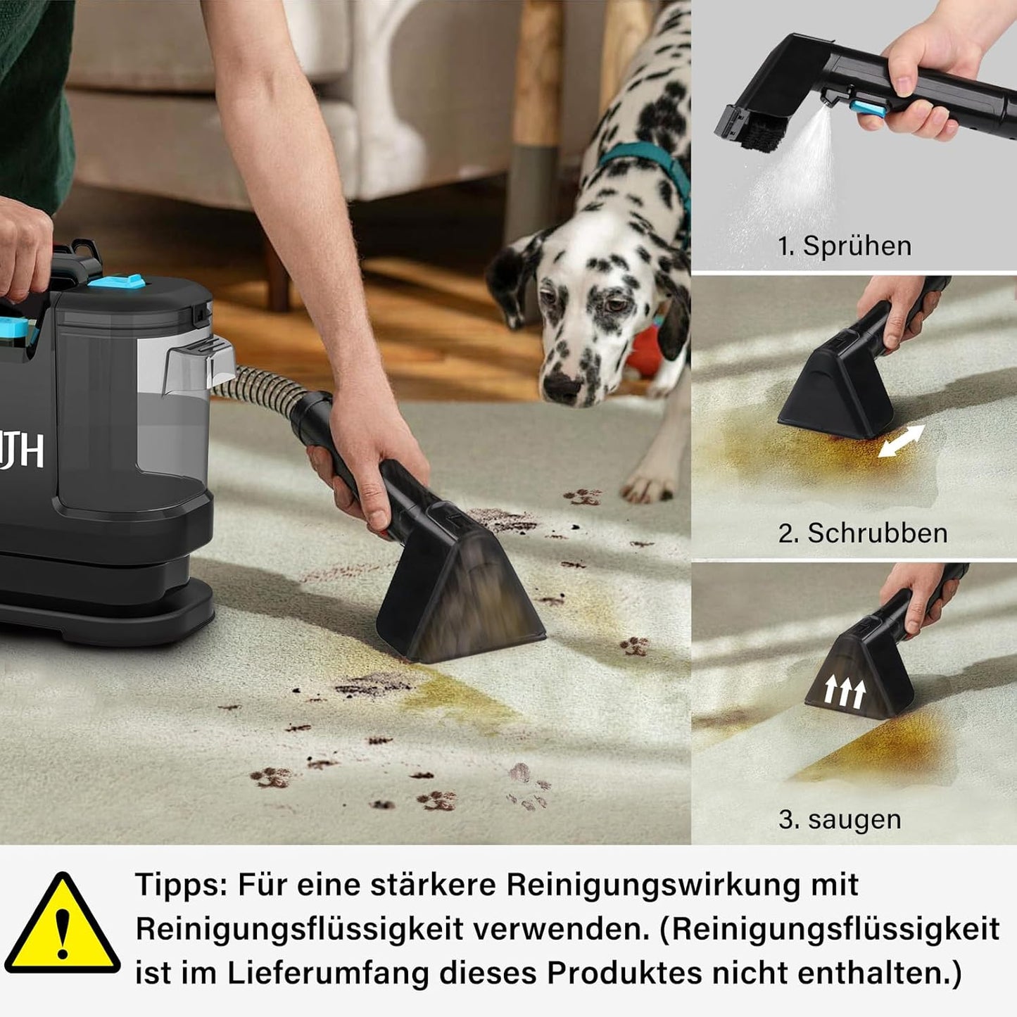 Teppich- und Polsterreiniger VC01, Black