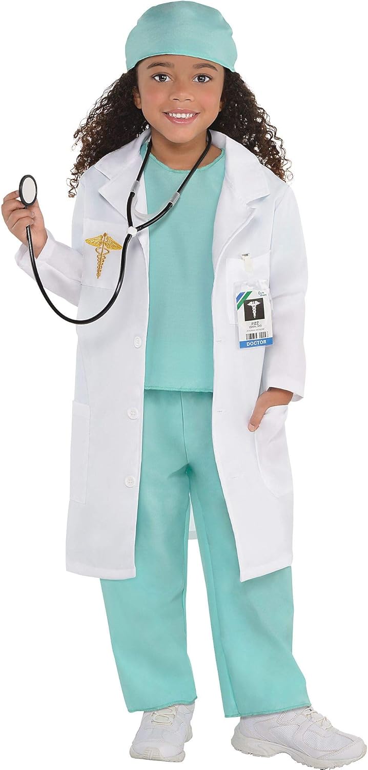 Doktor Amber Ärztin Kostüm für Kinder, S