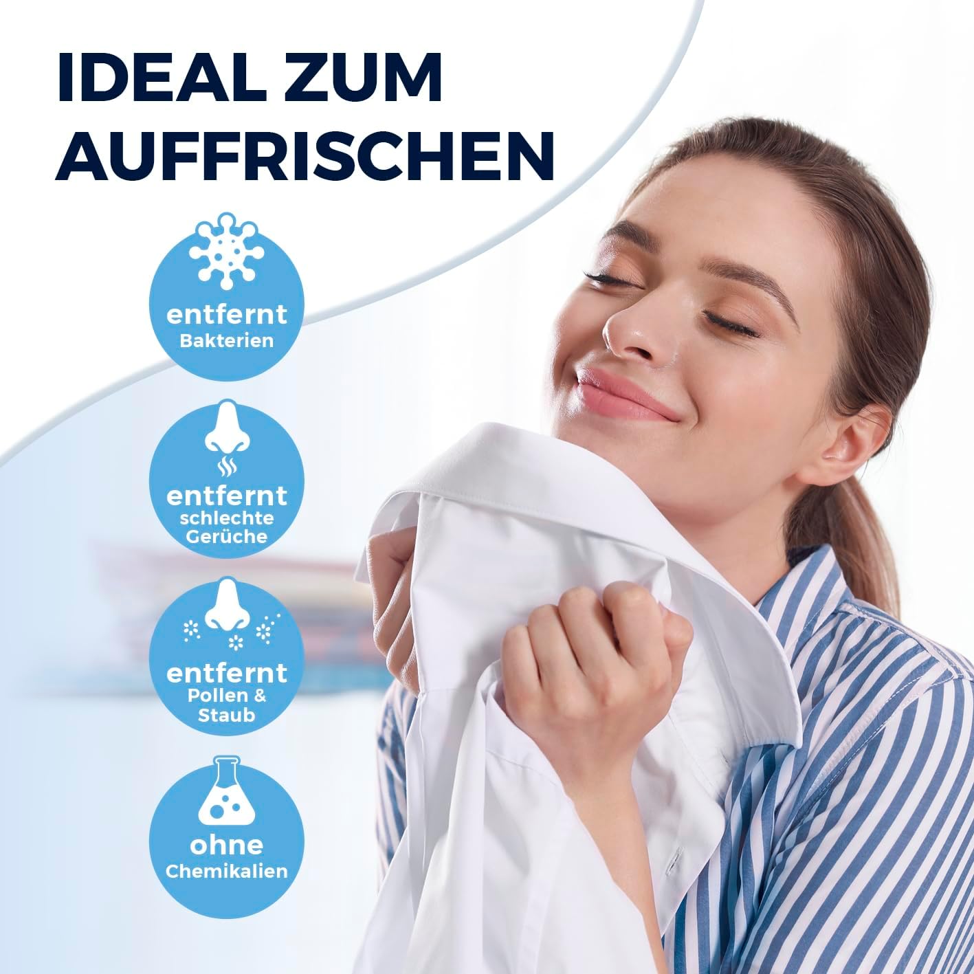 Automatischer Hemden- und Blusenbügler mit Dampffunktion, Hemdenbügler Weiss