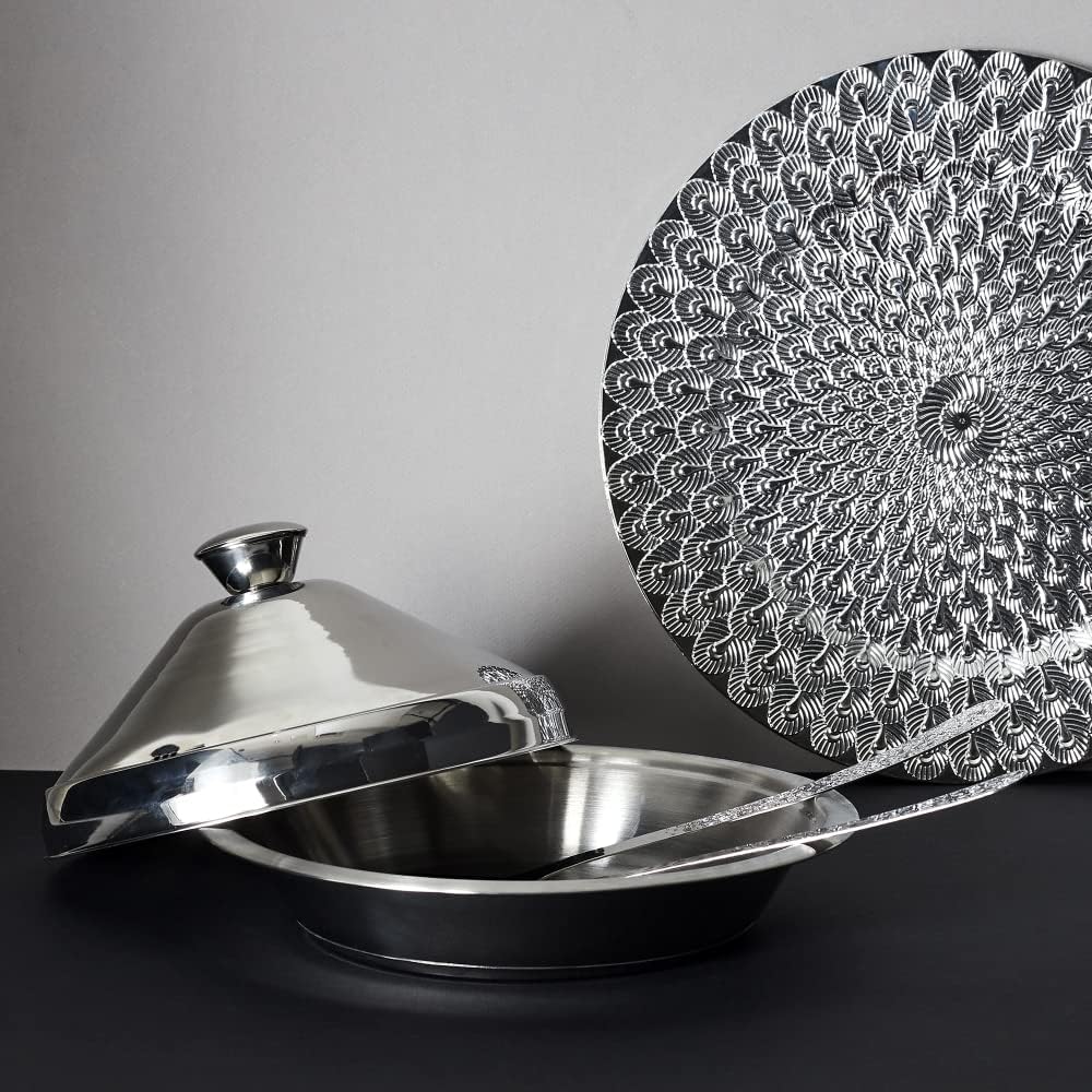 Tajine aus Edelstahl, 24 cm, zum Kochen