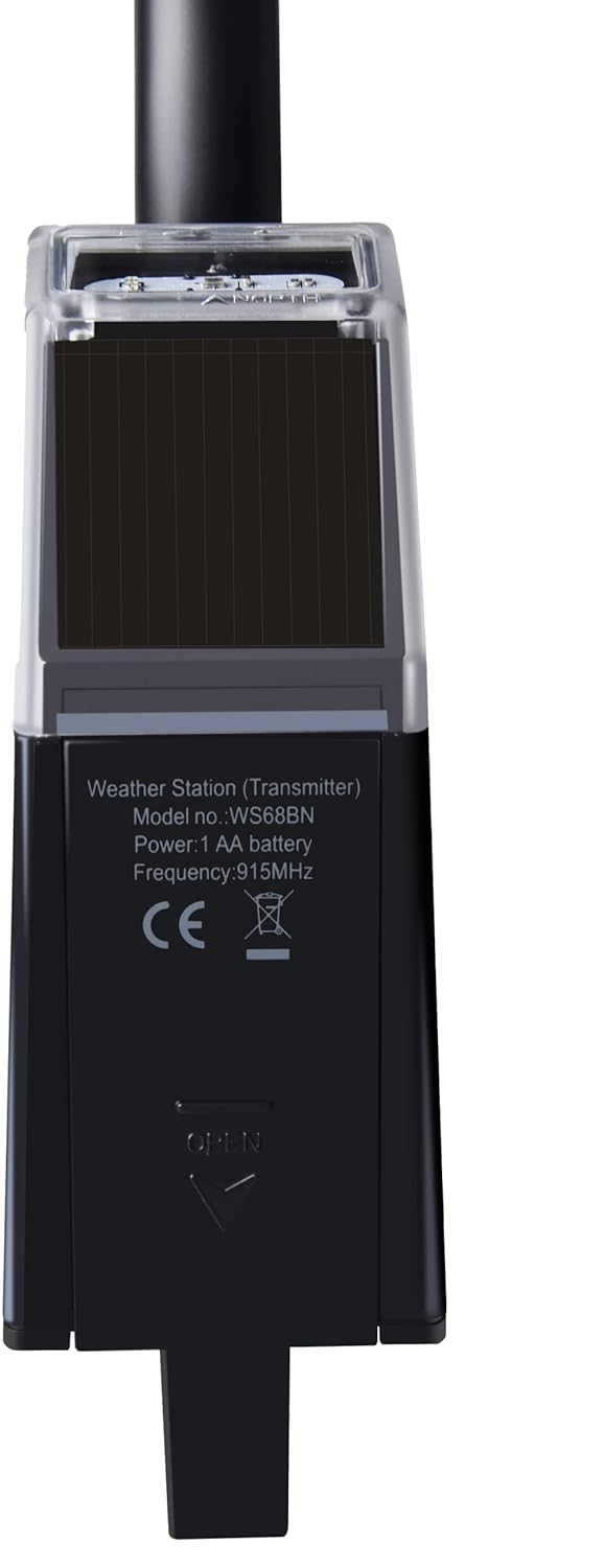 Solarbetriebener 4-in-1 Funk-Windmesser WS68 für Wetterstationen, WS68: 4 in 1 Einheit