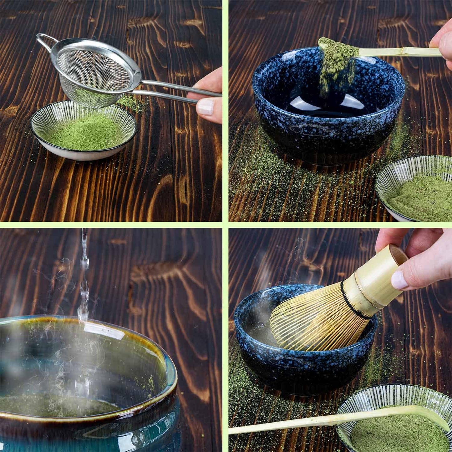 Matcha Tee-Zeremonie-Set mit Schale & Zubehör, Tee Set