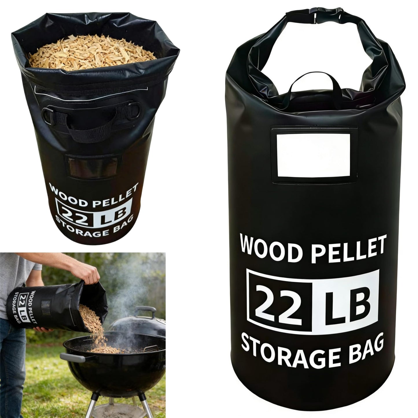 Holzpellet-Aufbewahrungsbehälter 10 kg wasserdicht