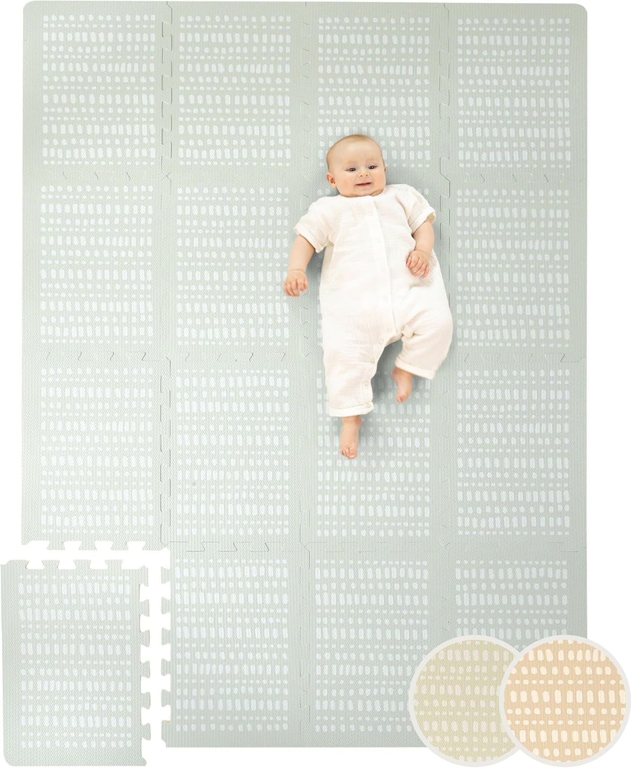 Baby Puzzlematte, Hygge Grau / 1,7x1,2m