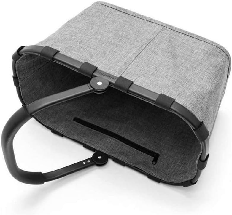 Carrybag - Einkaufskorb mit Abdeckung, Frame Twist Silver+black Red