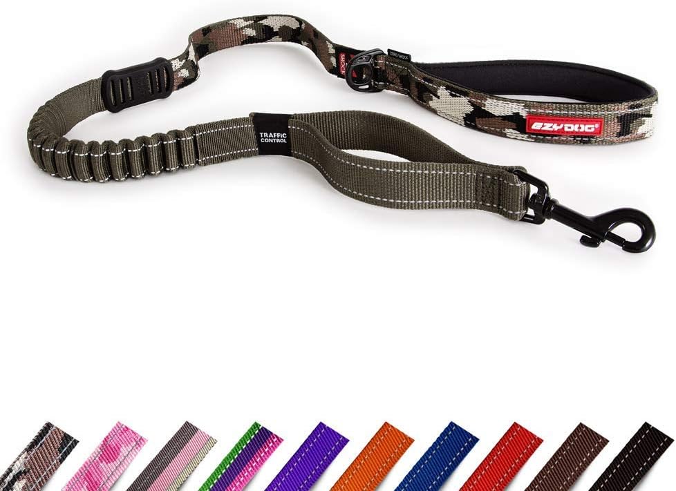 Elastische Hundeleine Zero Shock (128 cm), Grünes Camo 2.5 x 120cm