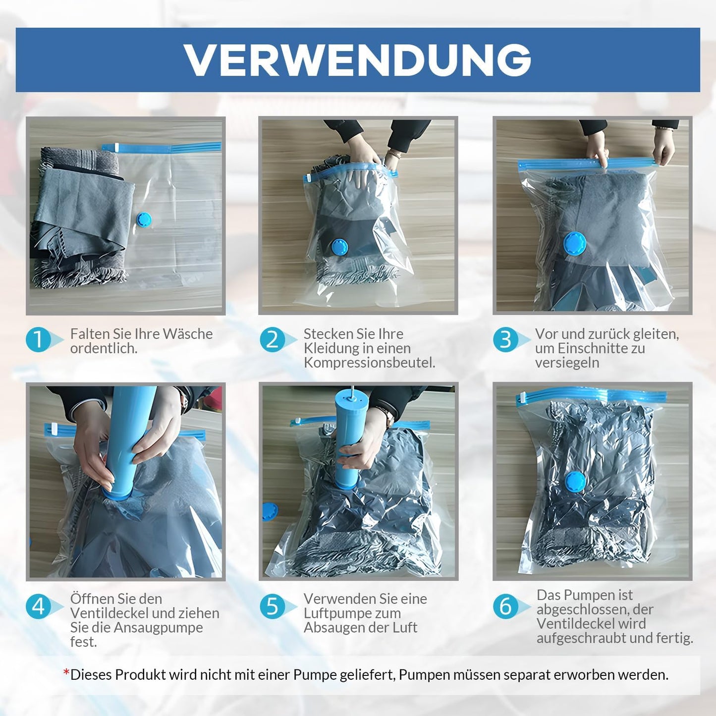 10-teiliges Vakuumbeutel-Set, 40x50 cm, 40X50CM