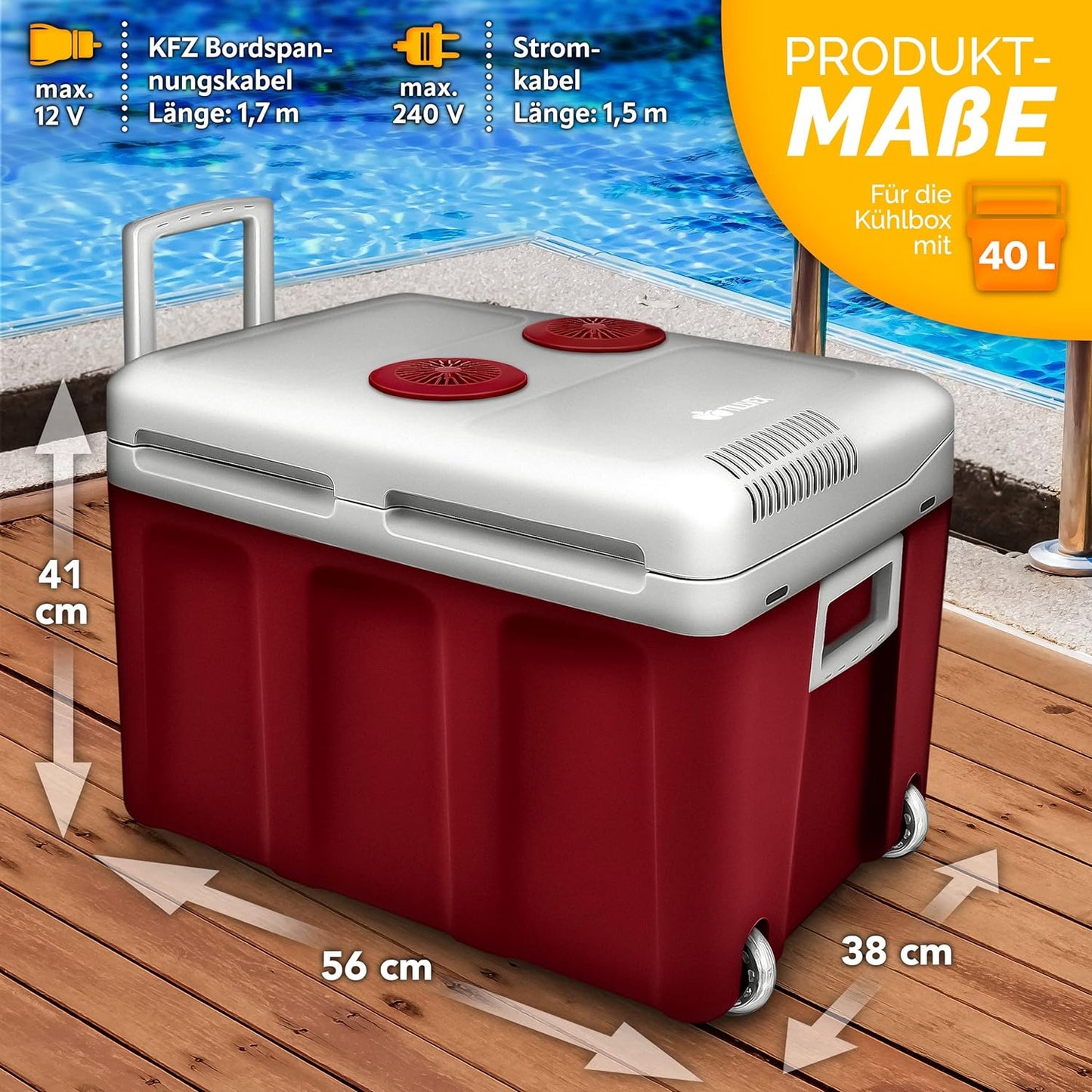 Elektrische Thermobox, Rot