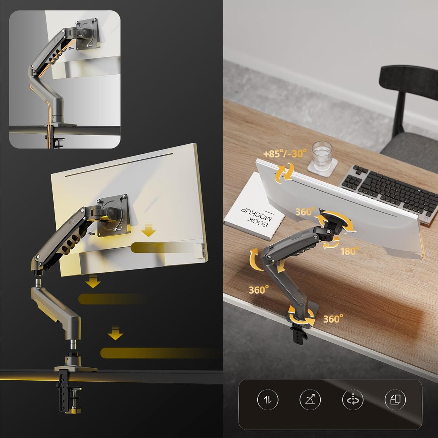 Ergonomischer Monitor-Gelenkarm