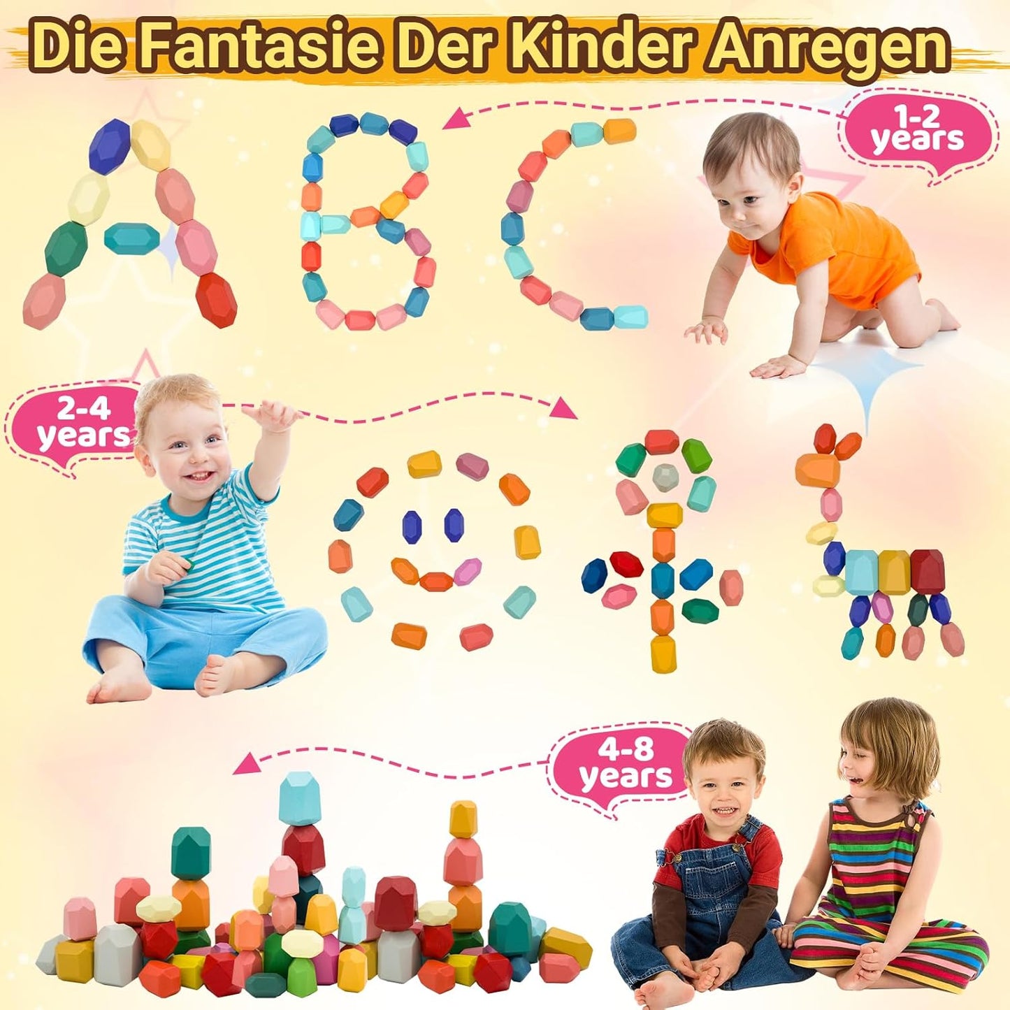 Balanciersteine 39er-Set, 39 Stück