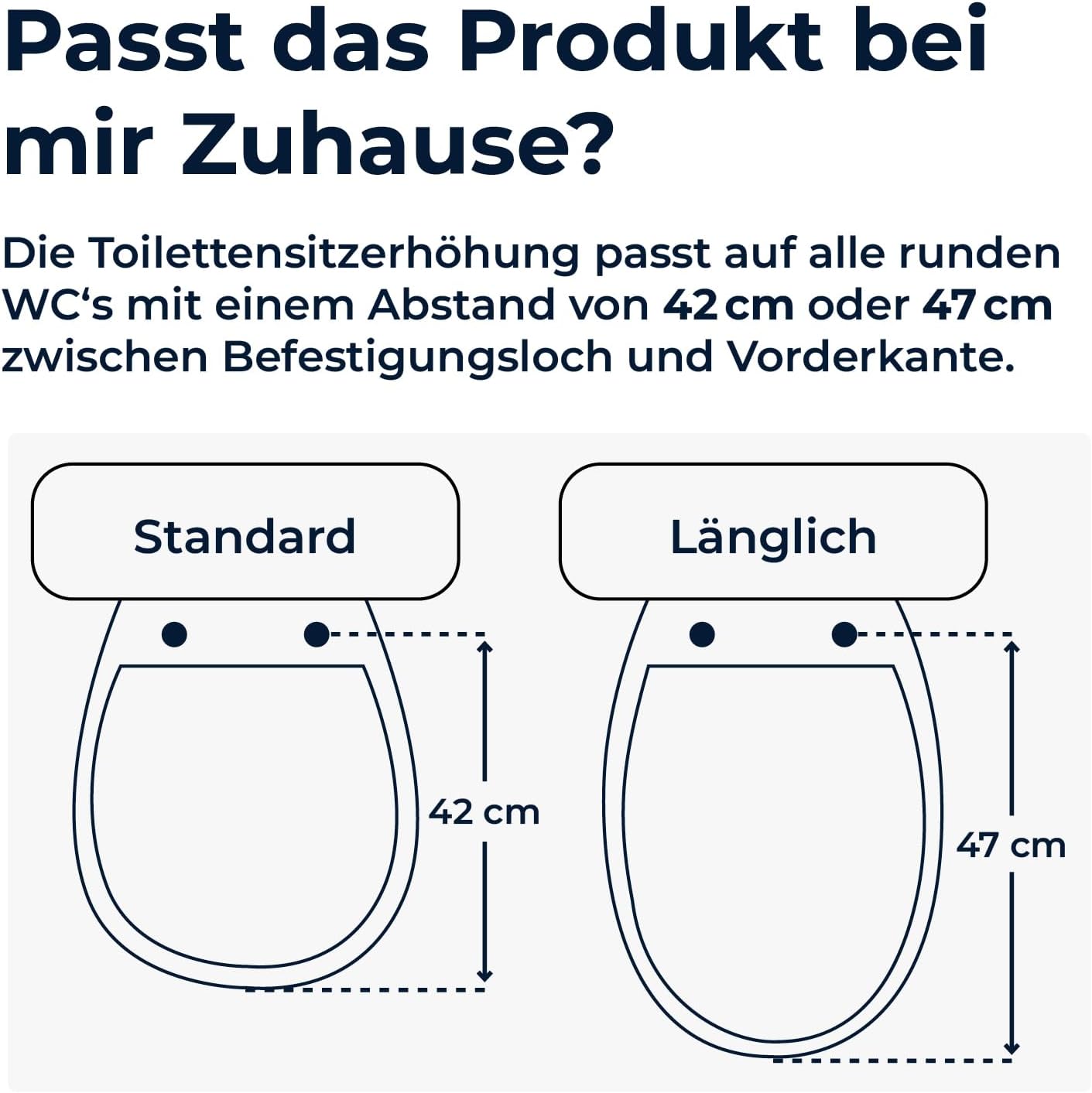 Toilettensitzerhöhung mit Deckel, 15 cm