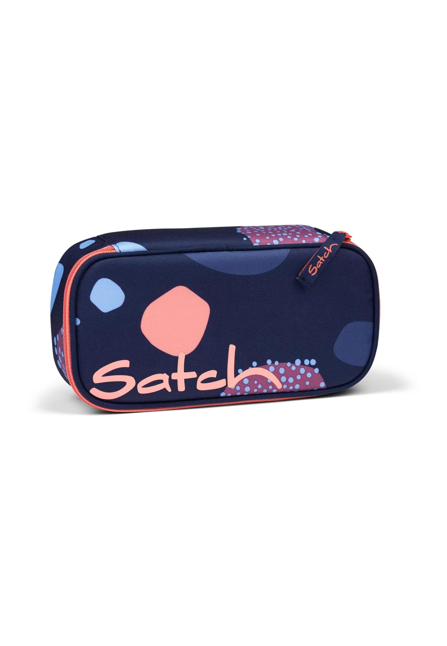 Schlamperbox mit Trennfach und Stiftehalter, Coral Reef - Dunkelblau