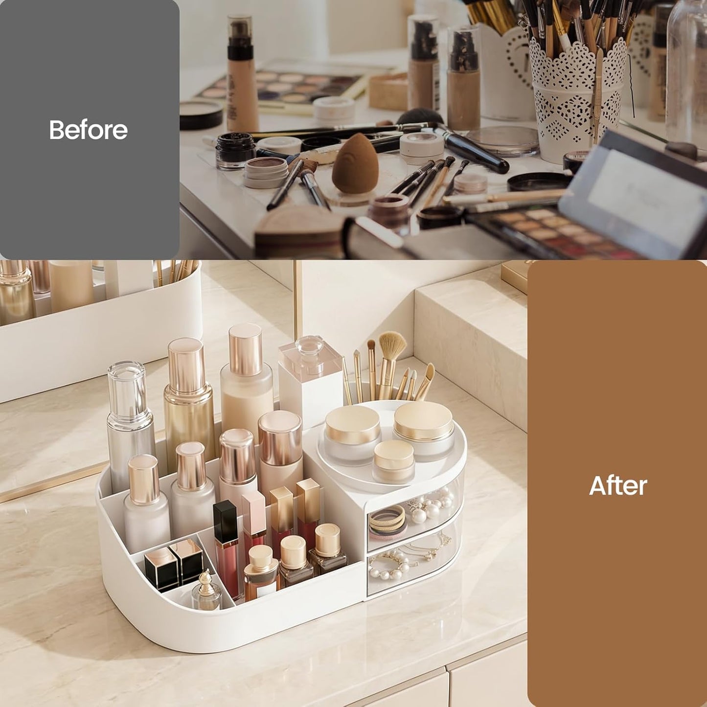 Make Up Organizer mit Schubladen