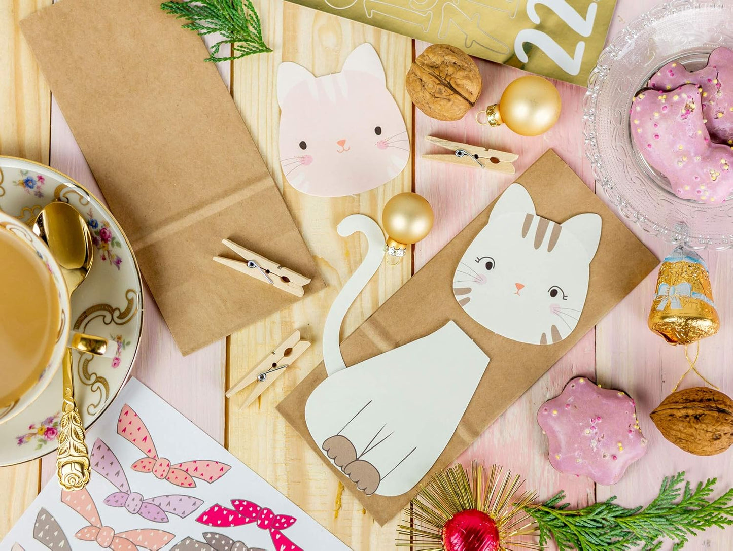 Adventskalender zum Befüllen, Katzen