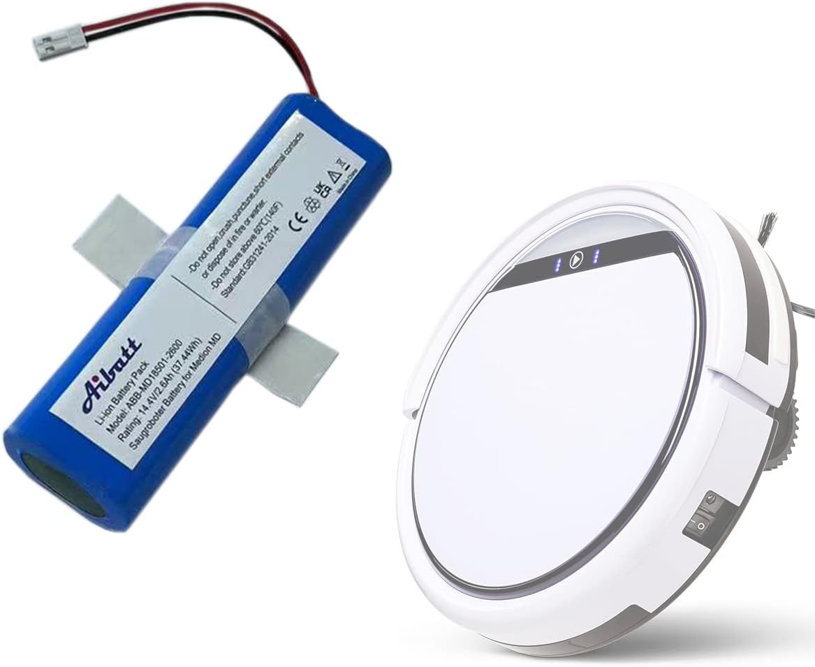 Ersatzakku für Medion Staubsauger, 14.4V 2600mAh