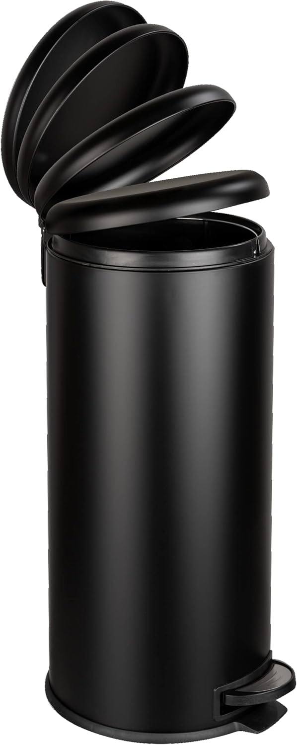 Treteimer Leman Soft-Close, Schwarz 30 L