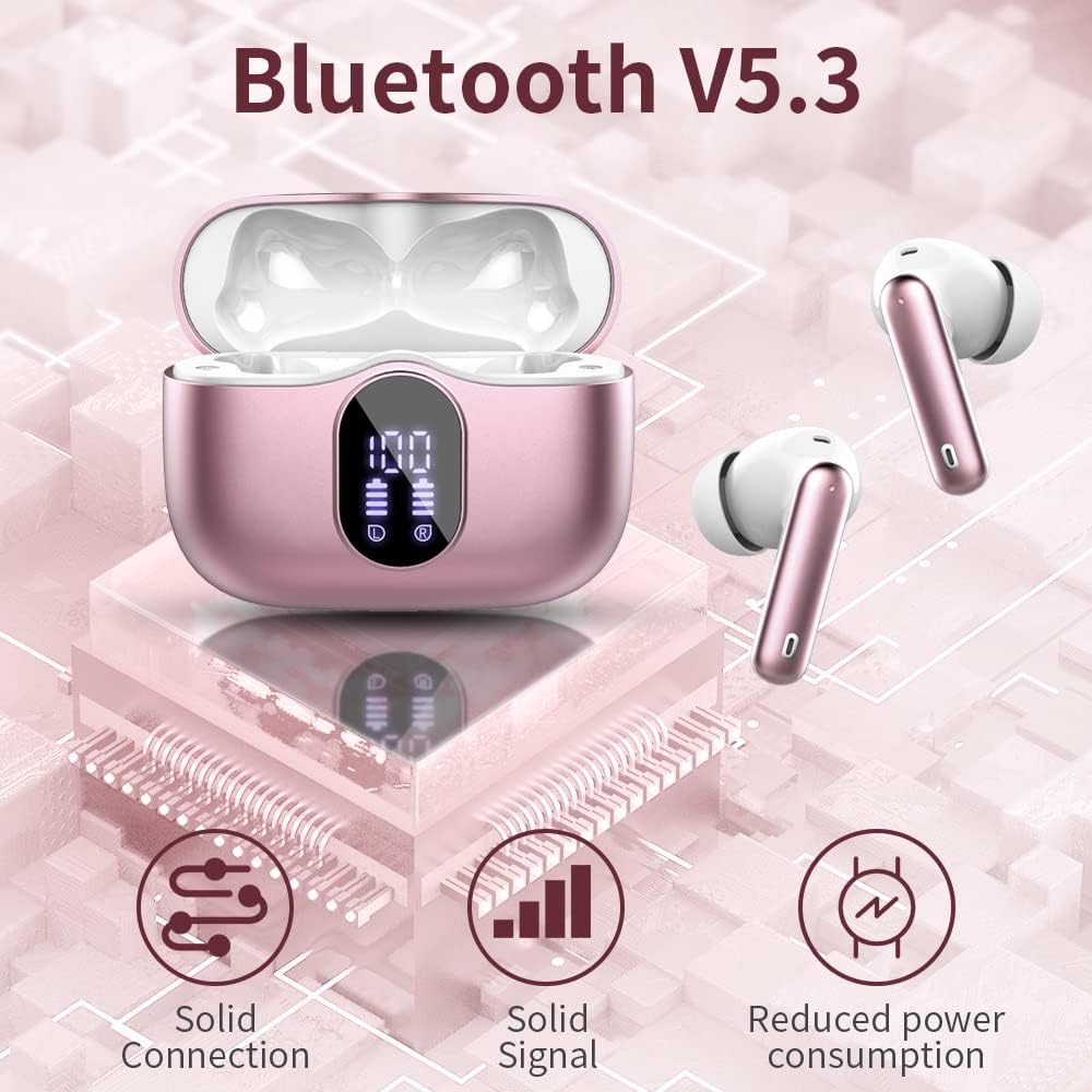 Kabellose In-Ear-Kopfhörer, Roségold