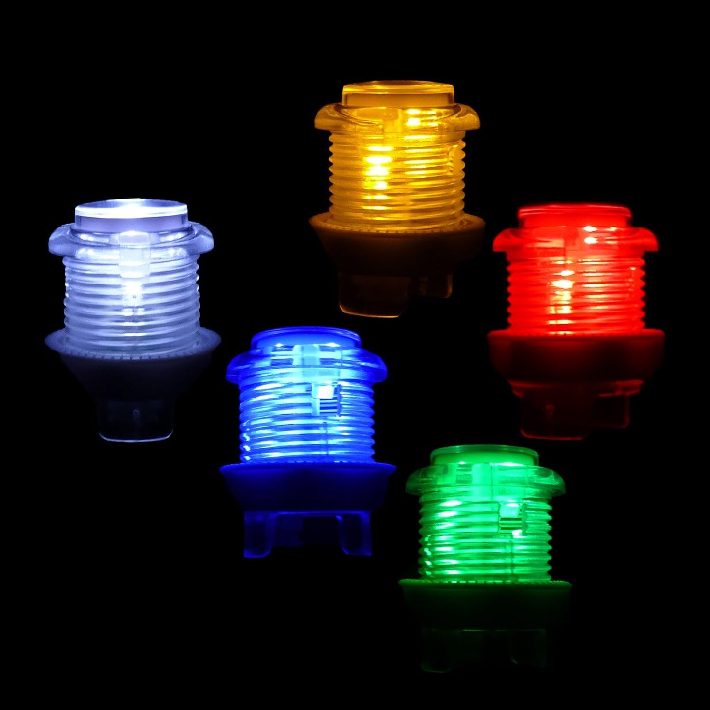 Arcade Joystick Controller Set mit LED-Tasten, yellow