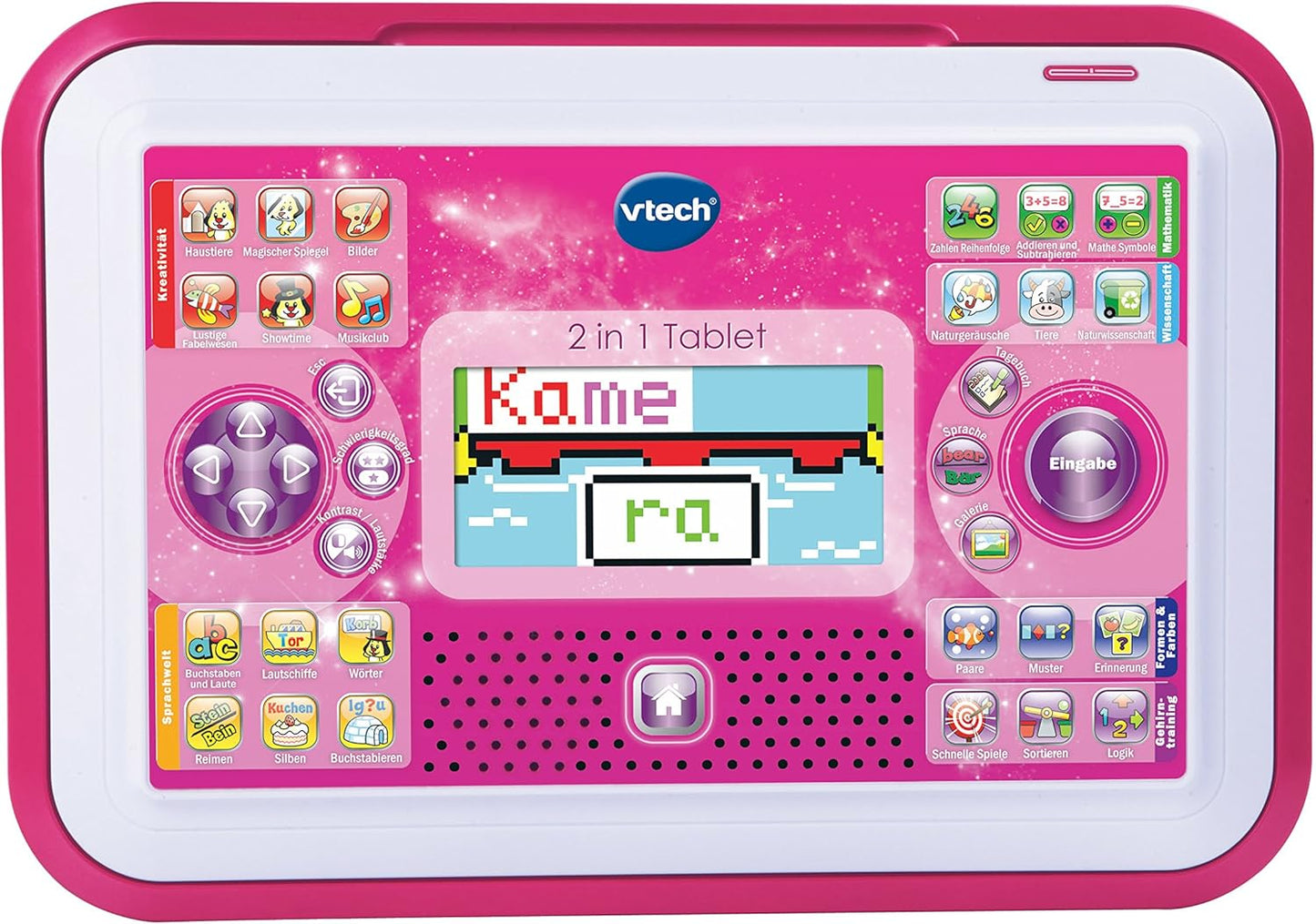 2-in-1 Lern-Tablet mit 80 Spielen für Kinder
