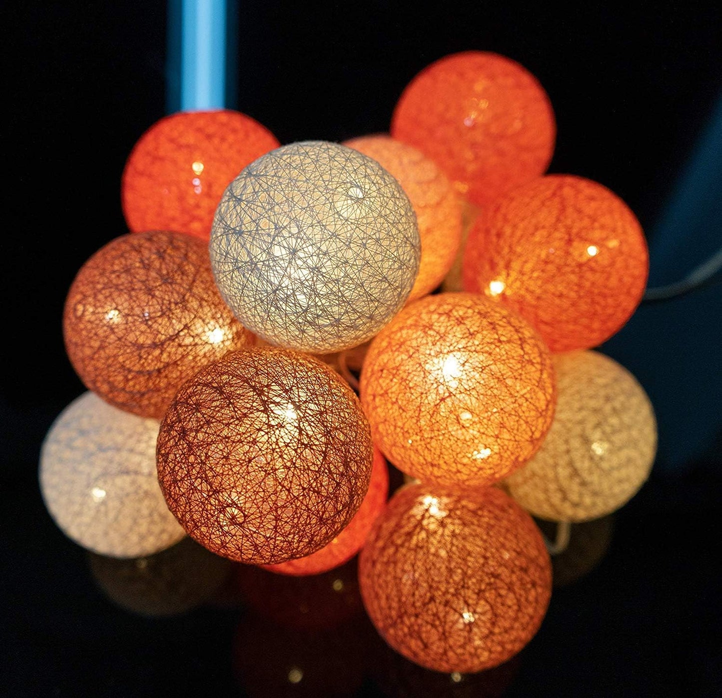 LED Baumwollkugeln, Orange 3.2 m