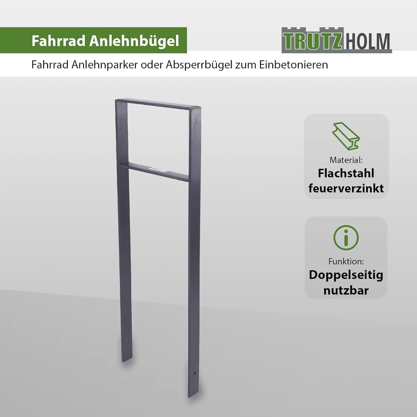 Velo-Anlehnbügel zum Einbetonieren