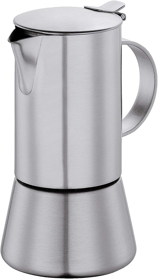 Espressokocher für 4 Tassen, Edelstahl Matt 4 Tassen
