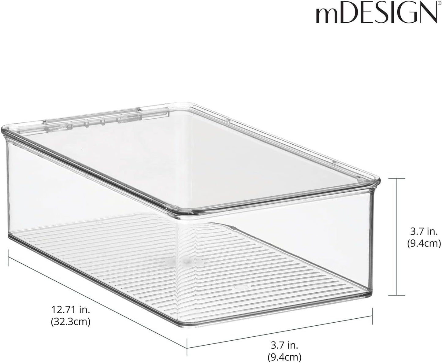 Stapelbare Schuhboxen-Set (2 Stück, durchsichtig), 18,3 x 32,3 x 9,4 cm