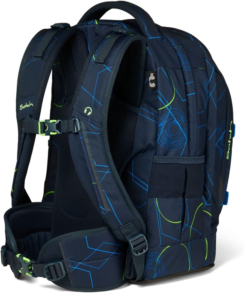 3-teiliges Schulrucksack-Set mit Sporttasche, Blue Tech