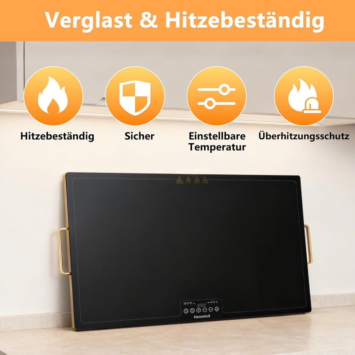Professionelle Warmhalteplatte mit Touchscreen (80x45 cm), 80*45cm