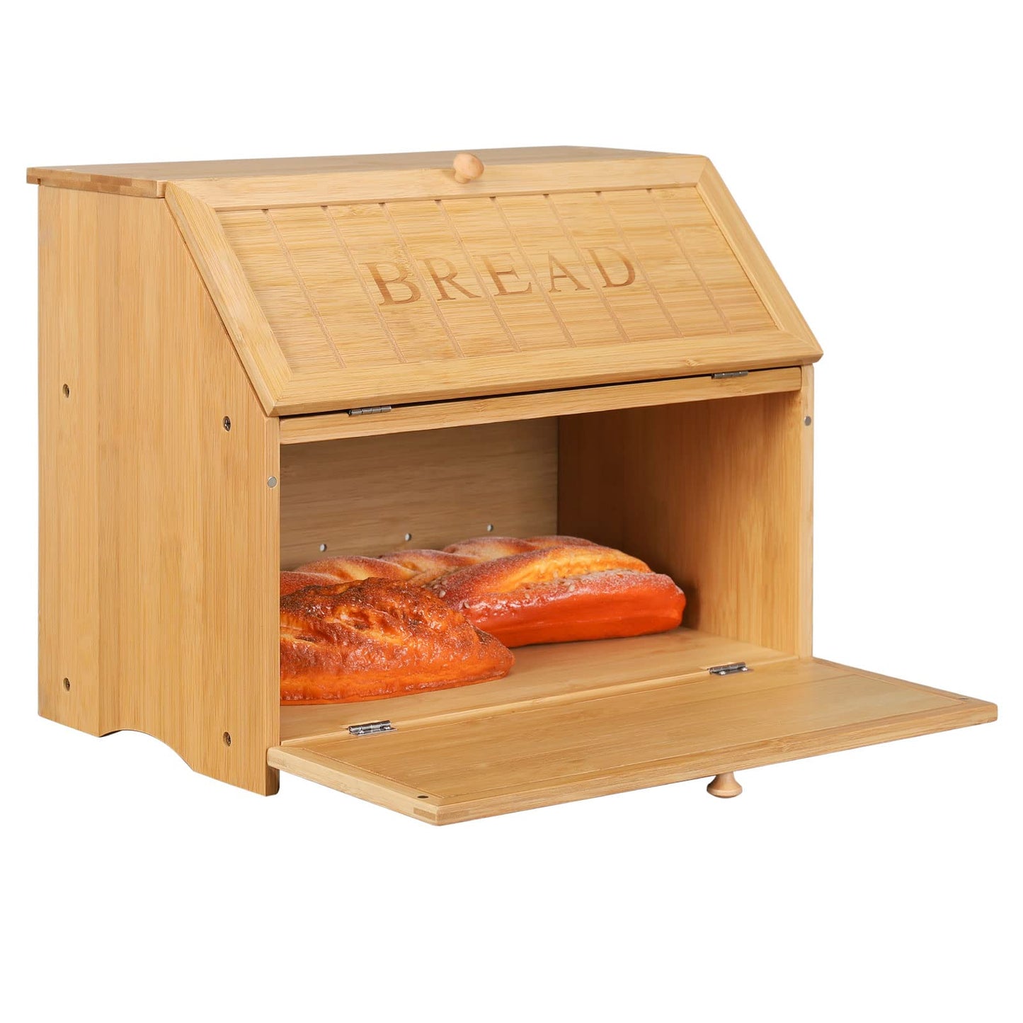 Brotkasten mit 2 Etagen, Vintage(15.3" x 9.8" x 12.6")