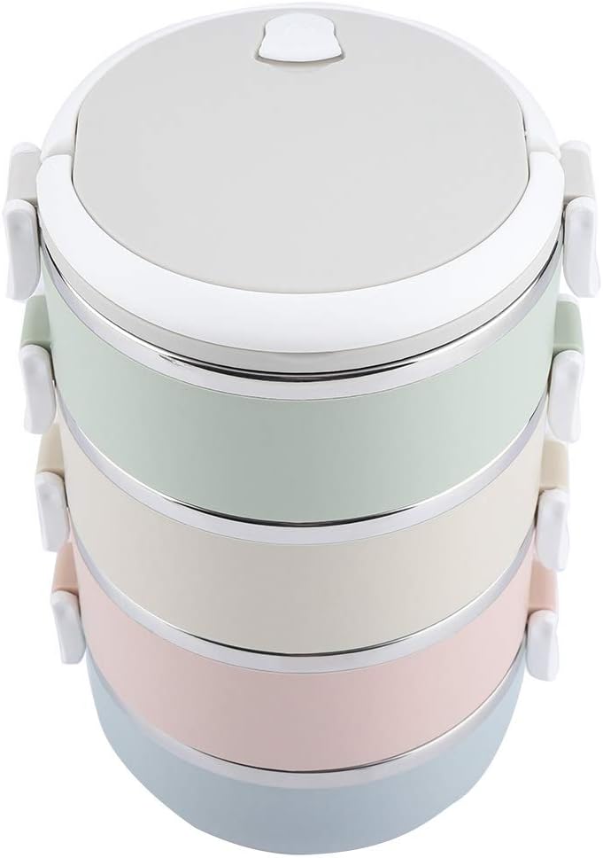 Thermal Lunch Boxen-Set, 4 Layers 2800ml