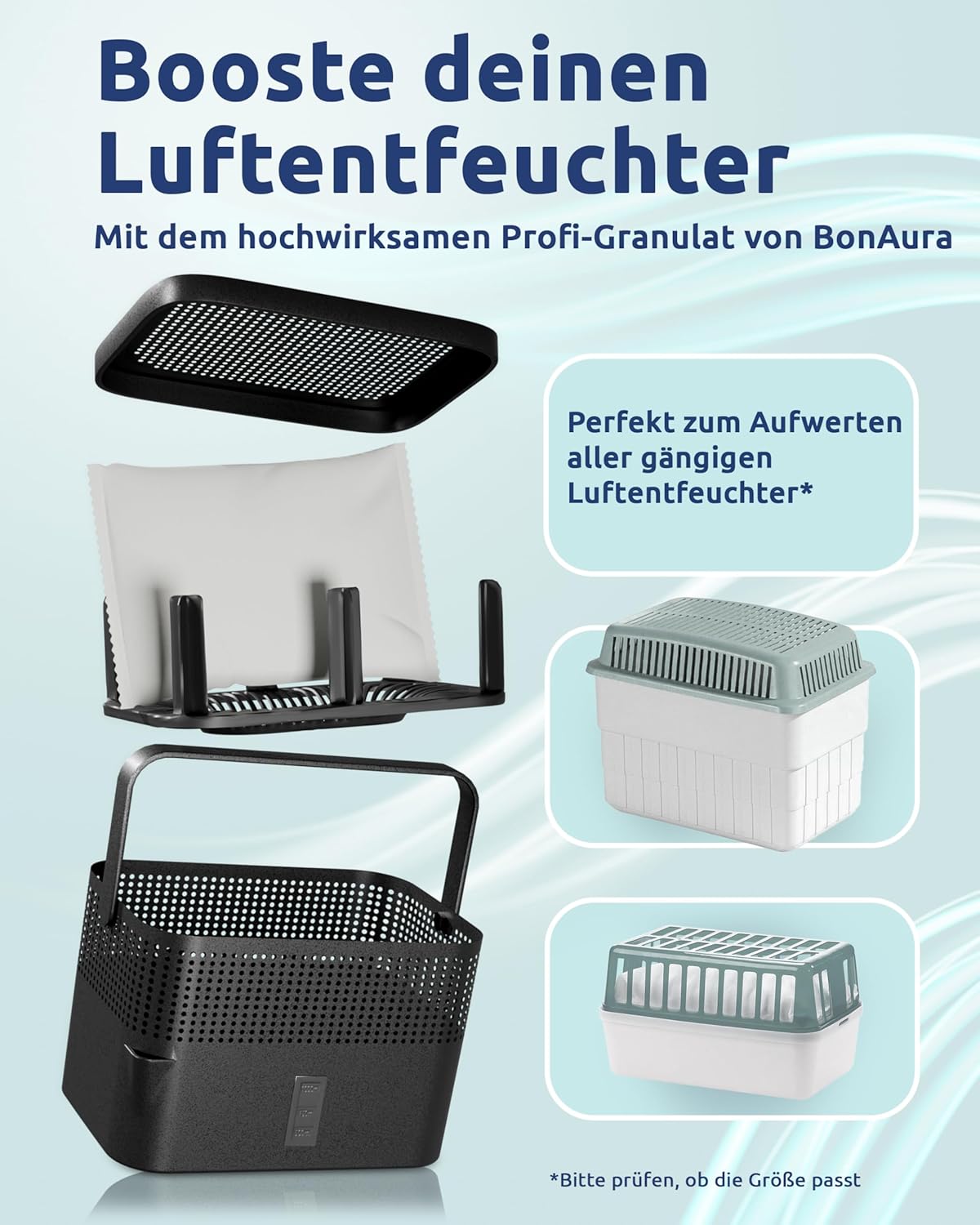 AirOne Max Luftentfeuchter Nachfüllpack-Set, 2 x 980g Granulat, 2 X Granulat Nachfüllpack