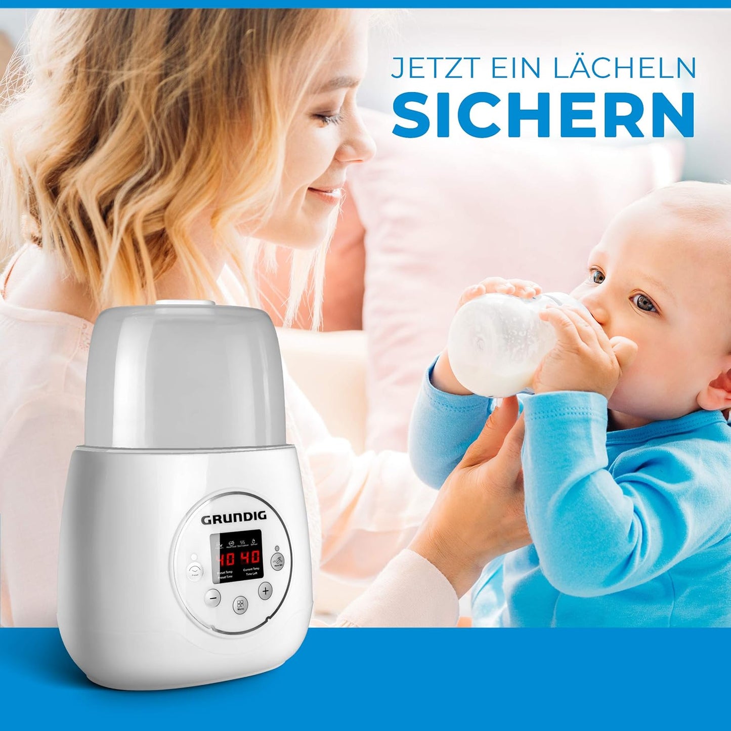 Flaschenwärmer mit Sterilisator und Warmhaltefunktion