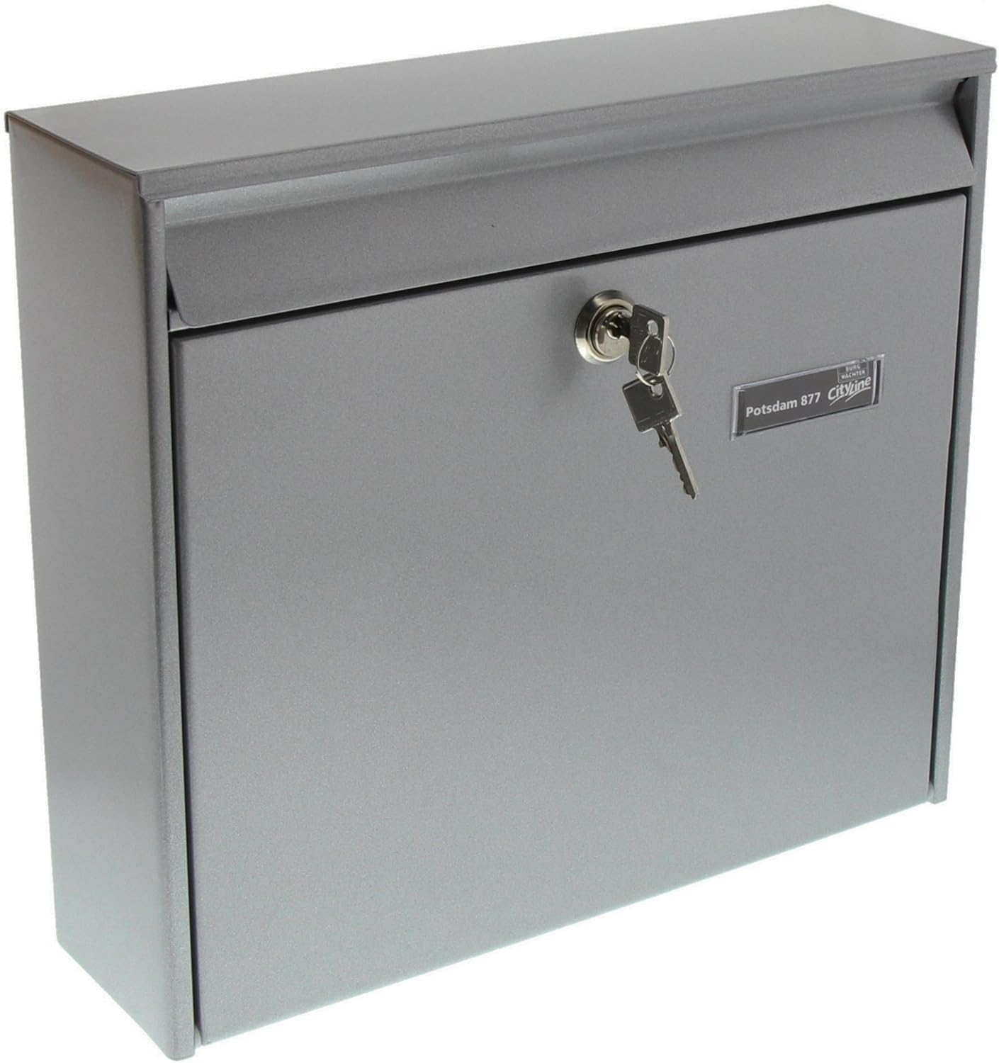 Anlagenbriefkasten Potsdam 877 Si, Silber ;Anlagenbriefkasten