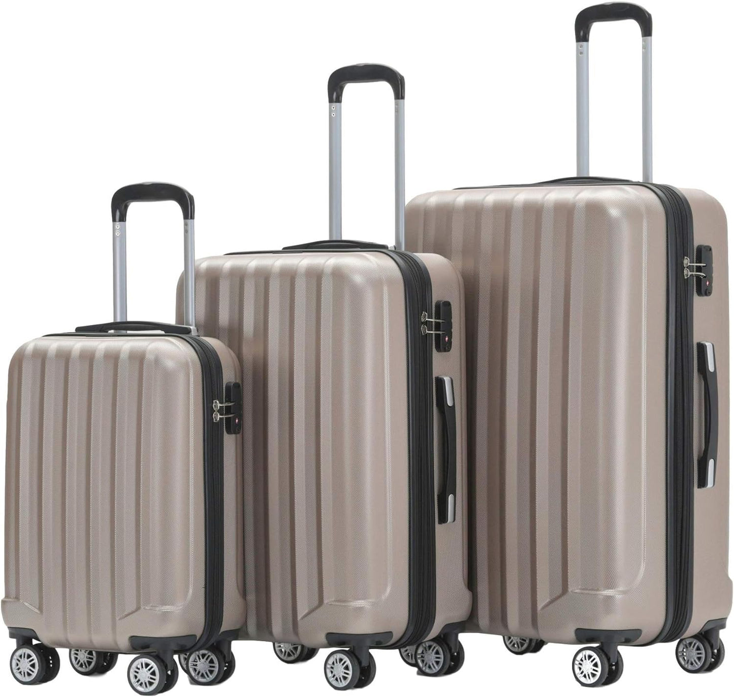 Reisekoffer Set, Champagner
