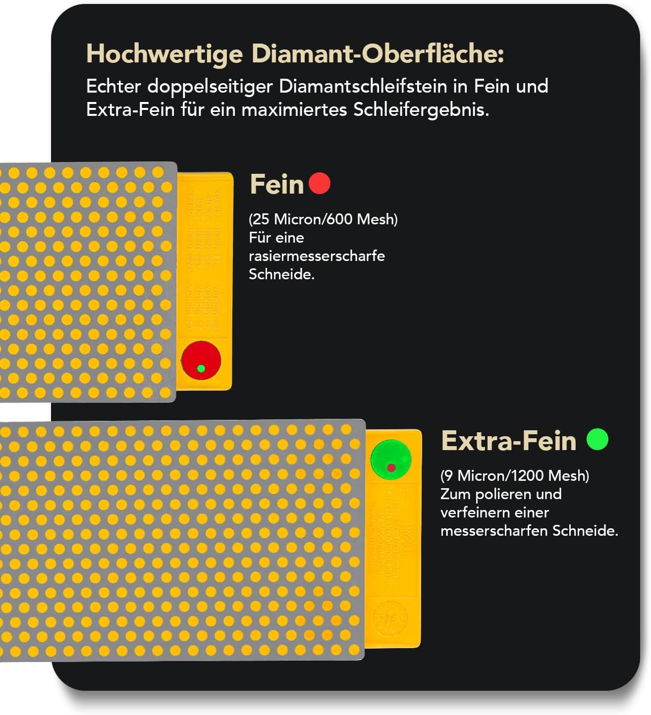 DuoSharp Diamant Schleifstein, Extra-Fein / Fein