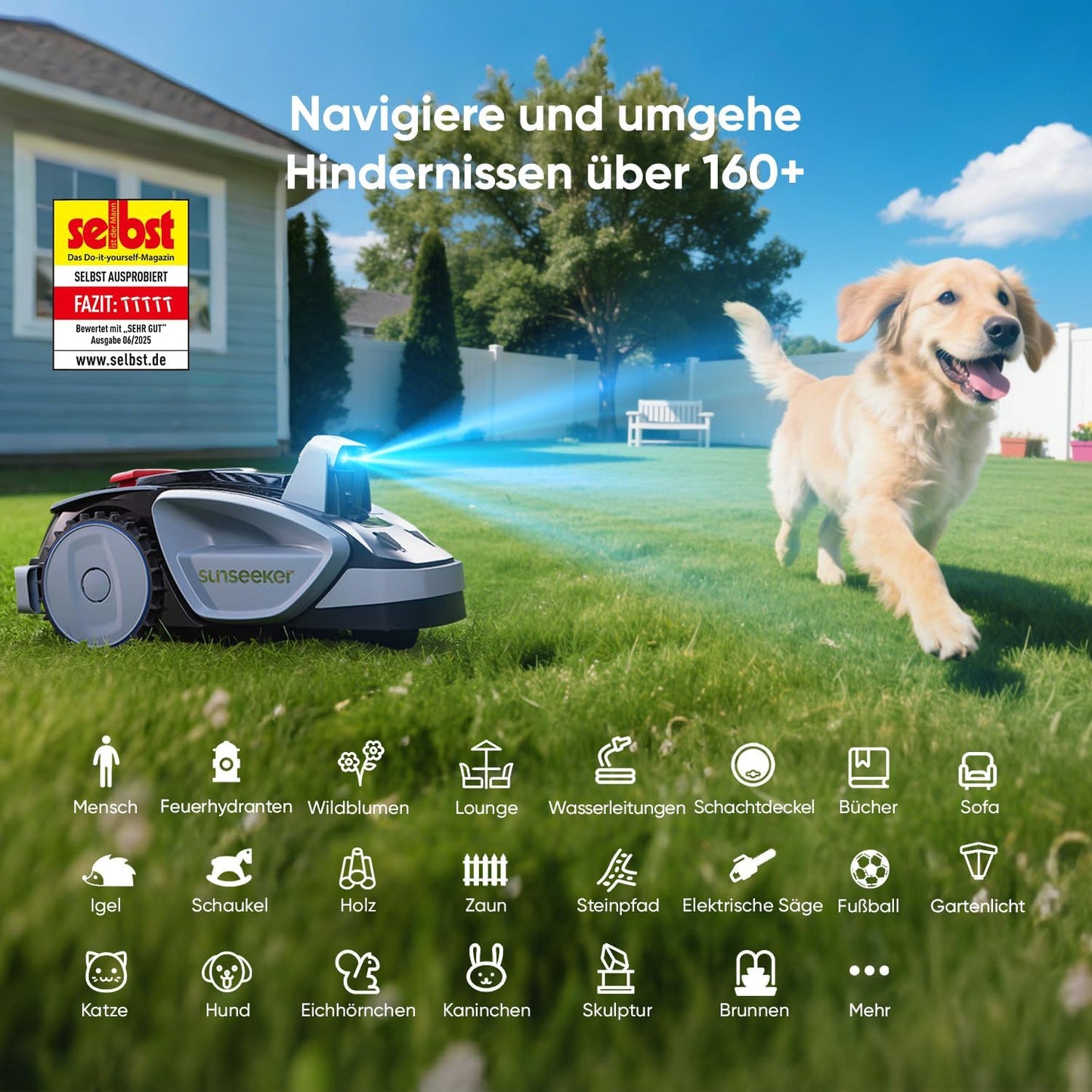 Mähroboter V3 mit Vision AI & App-Steuerung, V3