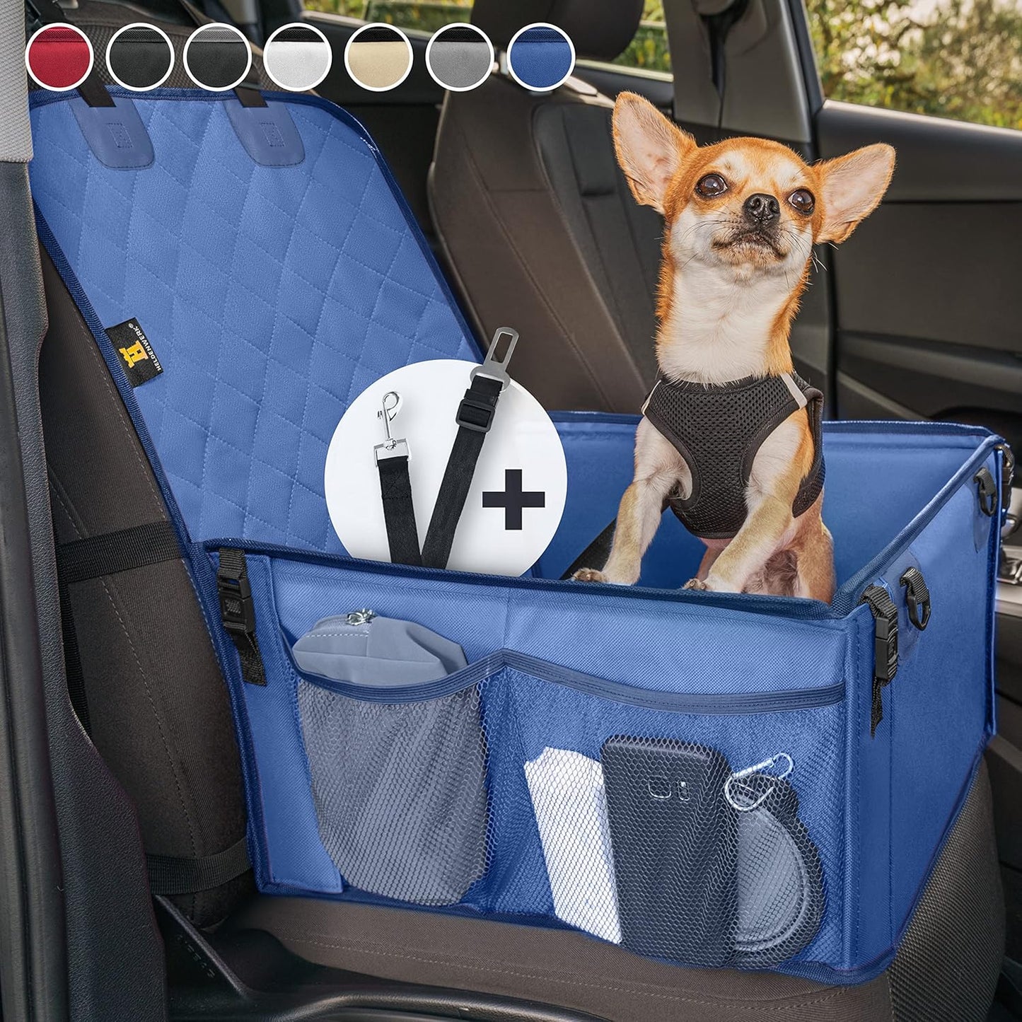 Extra Stabiler Hundeautositz, Blau