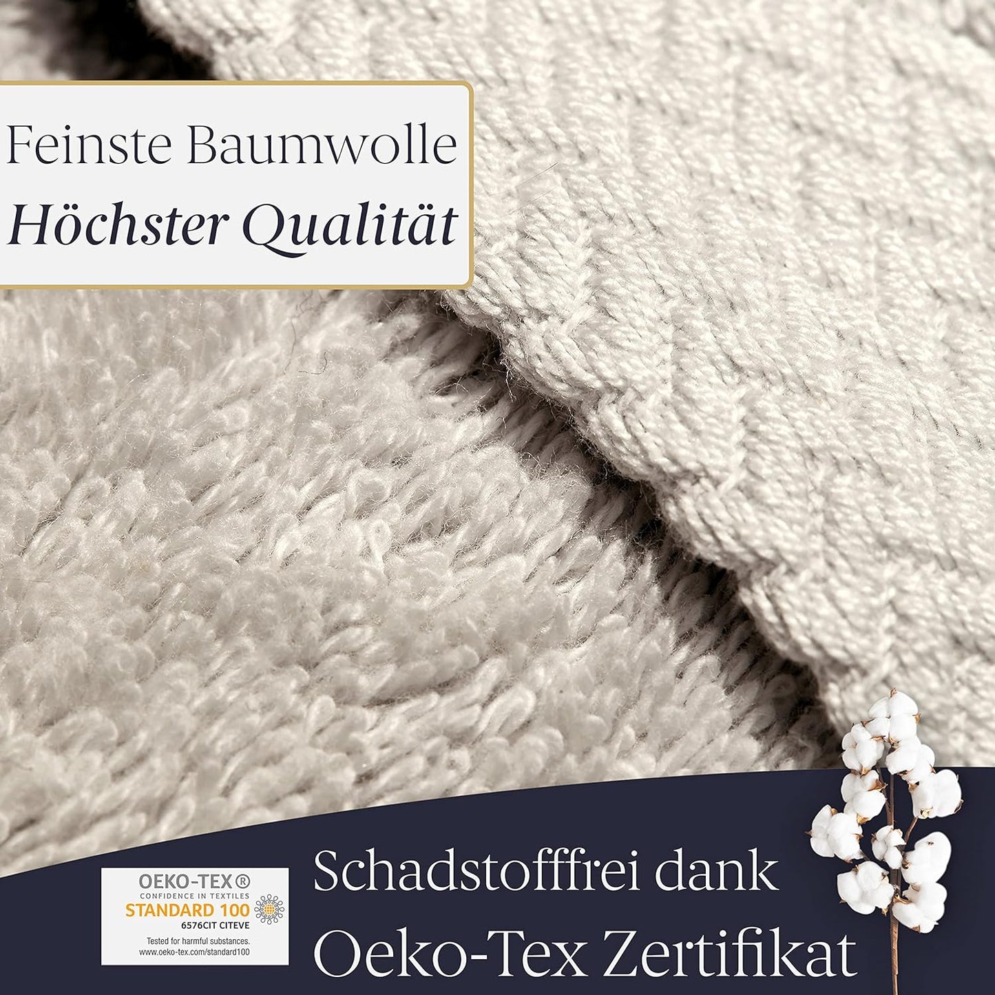Saunahandtuch, Sandgrau