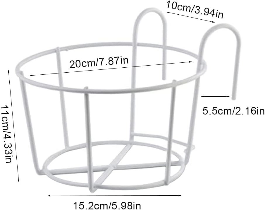 Blumentopfhalter (2 Stück), Weiss