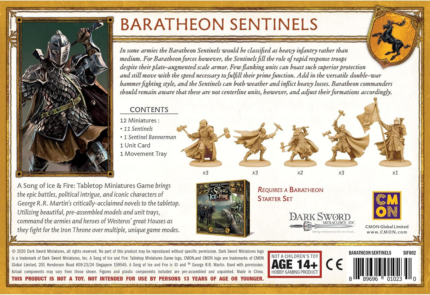 Miniaturspiel Baratheon Sentinels, Baratheon ; Baratheon Sentinels
