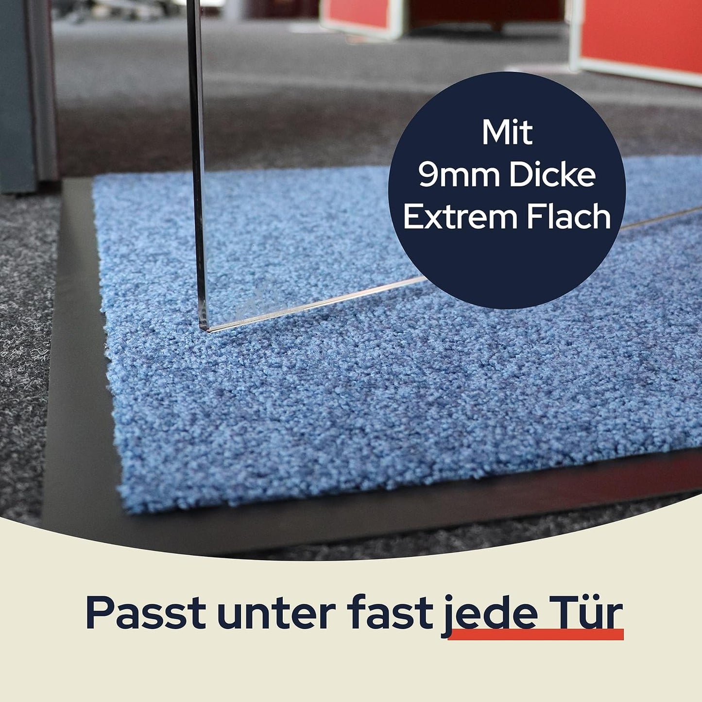 Schmutzfangmatte Clean für Innenbereich, 90 x 150 cm (Rechteckig) Beige