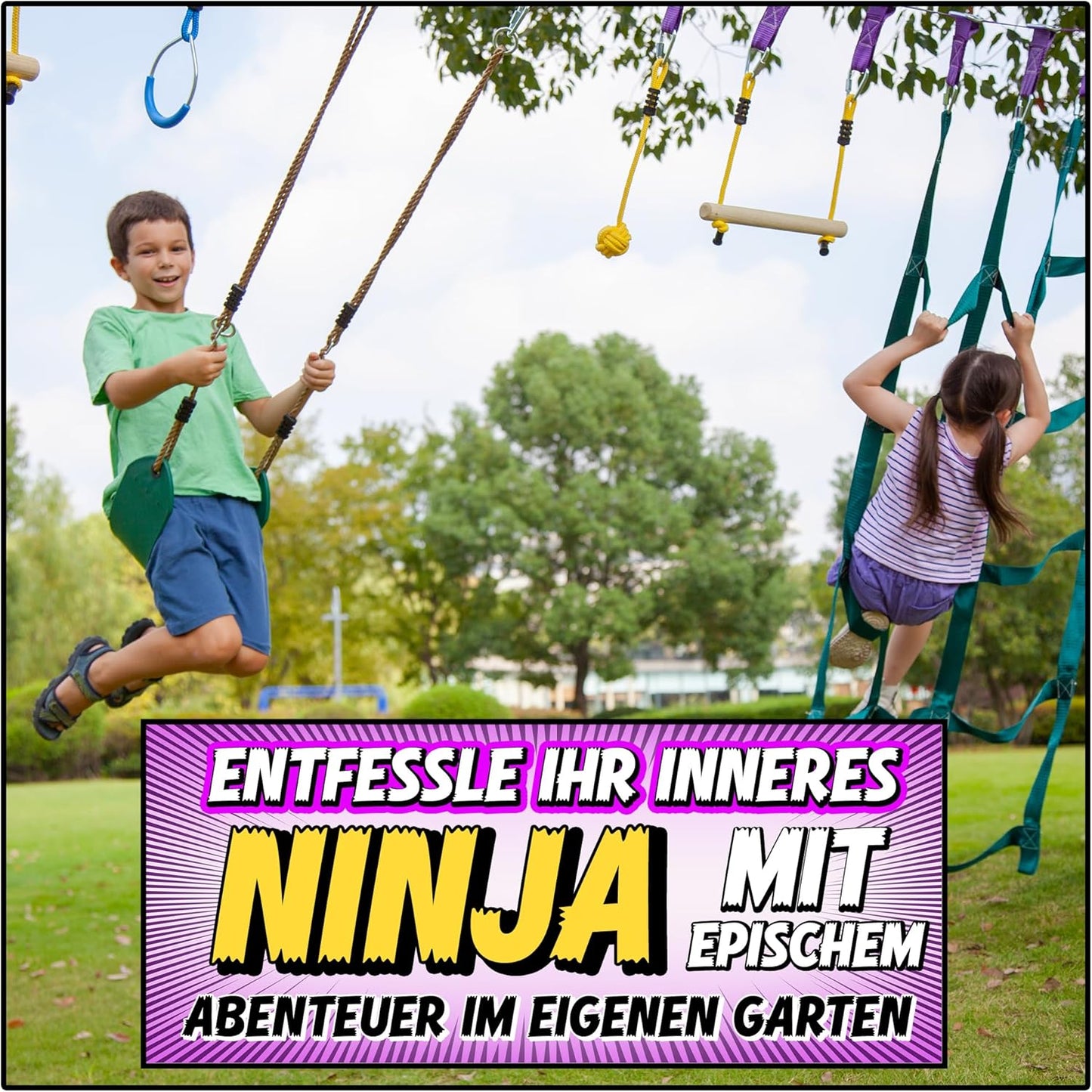 Ninja Warrior Hindernisparcours-Set