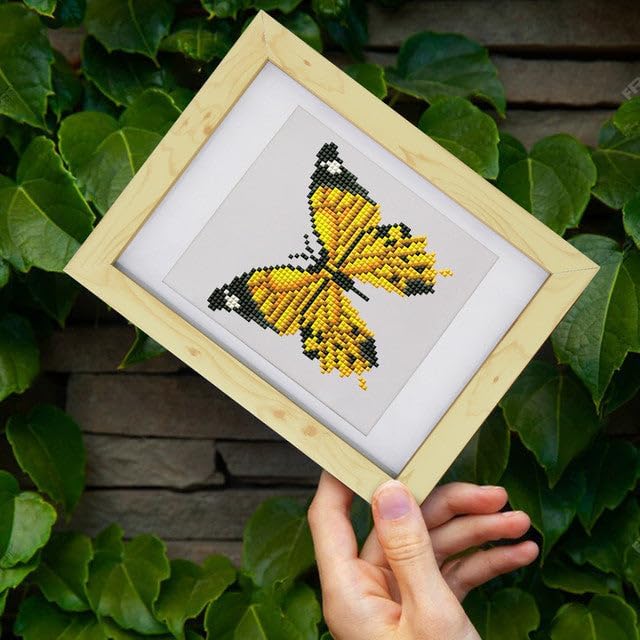 Mini Serie Diamond Painting Set mit 12 Stück, Schmetterlinge 3 PROBLEMYOUMUSTCHECK